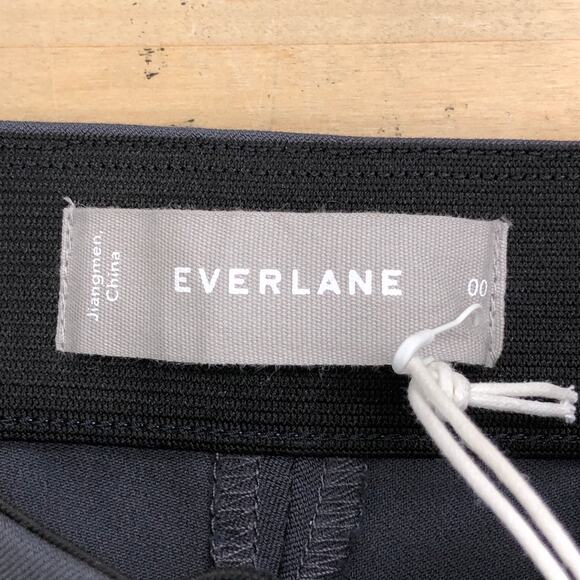 Everlane Womens Size 00 Pants The Work Regular Gray Side Zip Career BRAND NEW - Picture 9 of 13